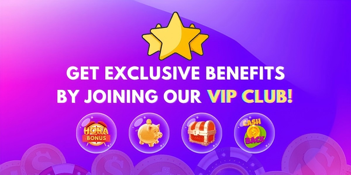 VIP club advertising artwork with golden stars and benefit symbols